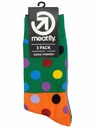 Meatfly Meatfly ponožky Lexy Triple Pack Green Dots | Mnohobarevná | Velikost