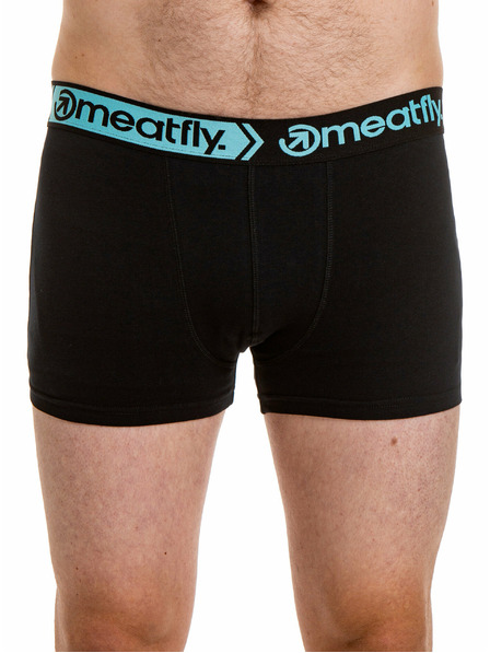 Meatfly Meatfly pánské boxerky Balboa Boxershorts Double Pack Black | Černá | Velikost