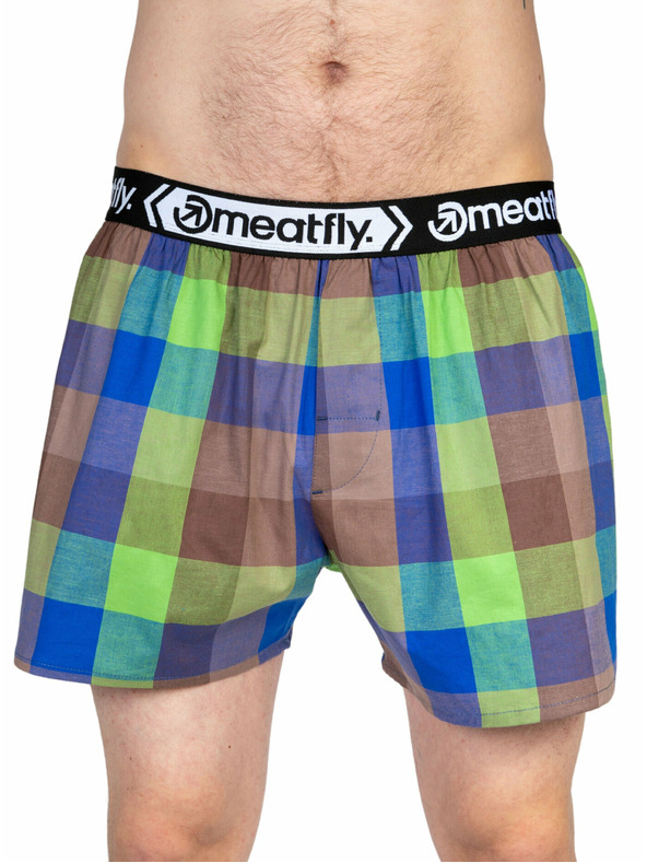 Meatfly Meatfly pánské boxerky Gigi Orange / Brown | Oranžová | Velikost