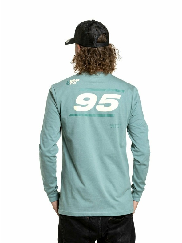 Meatfly Meatfly pánské tričko s dlouhým rukávem Appex Dusty Mint