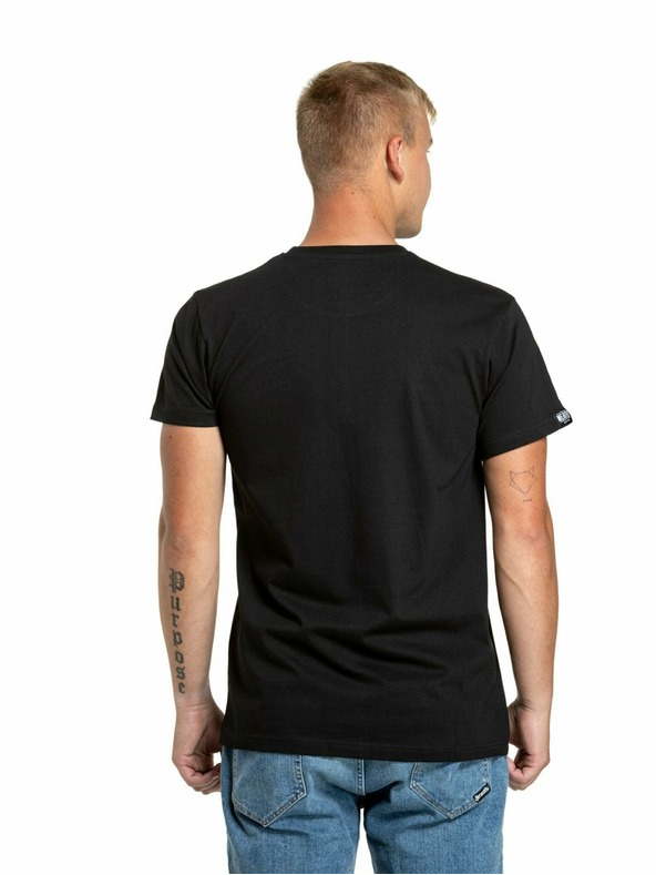 Meatfly Meatfly pánské tričko Sign Black | Černá | Velikost