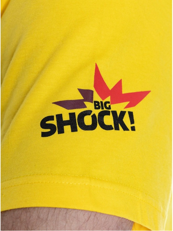 Meatfly Meatfly pánské tričko Big Shock Shattered Yellow | Žlutá | Velikost