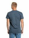 Meatfly Meatfly pánské tričko Striped Logo Navy Heather | Modrá | Velikost