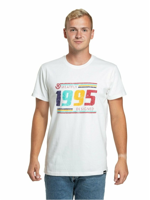 Meatfly Meatfly pánské tričko 1995 White | Bílá | Velikost