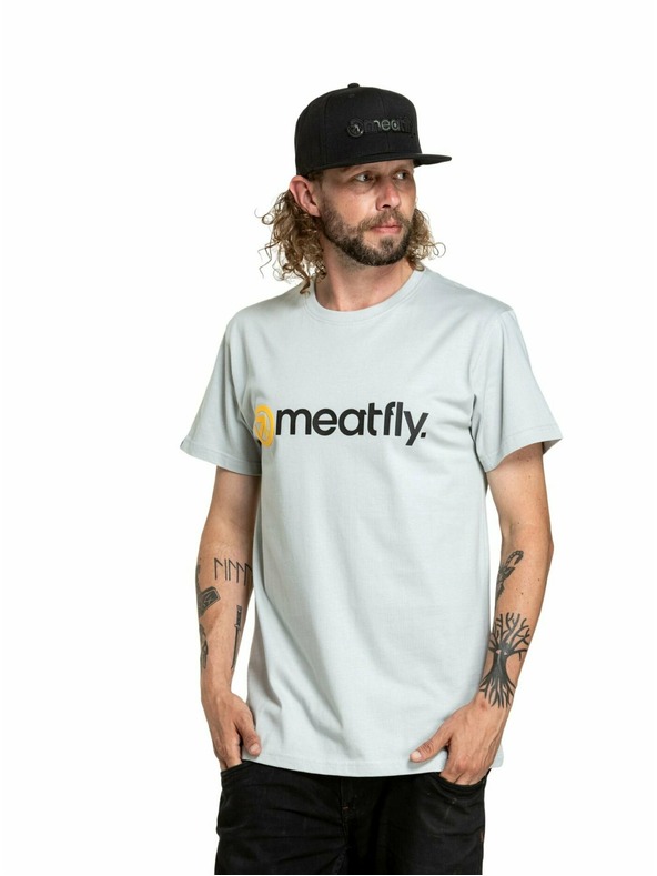 Meatfly Meatfly pánské tričko Joe Stone | Šedá | Velikost S | 100% bavlna
