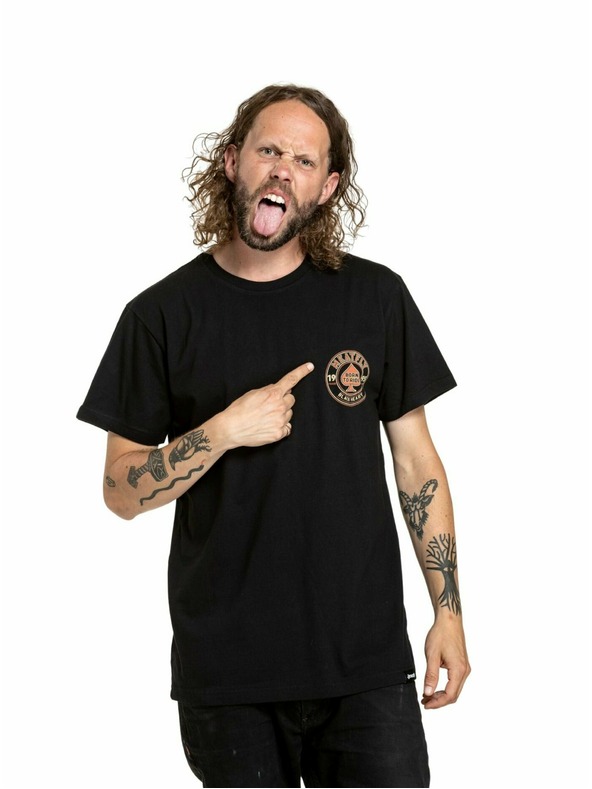 Meatfly Meatfly pánské tričko Born To Ride Black | Černá | Velikost