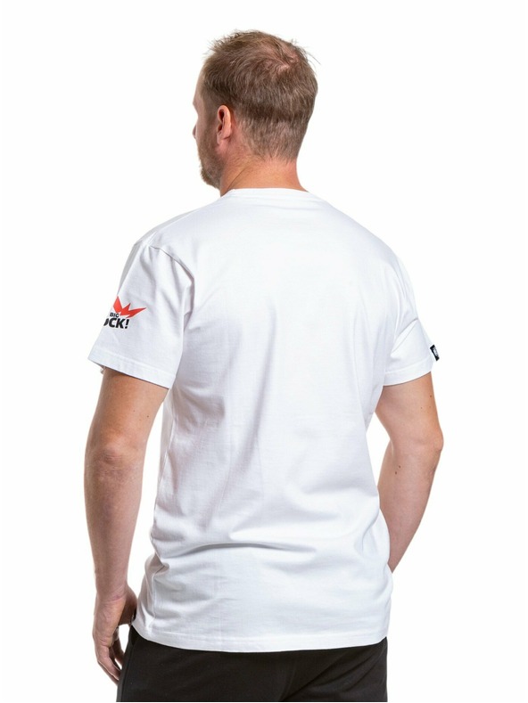 Meatfly Meatfly pánské tričko Big Shock Gameon White | Bílá | Velikost