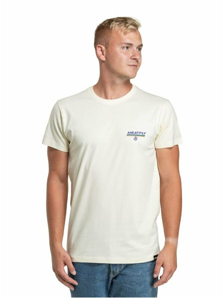 Meatfly Meatfly pánské tričko Racing Spirit Cream