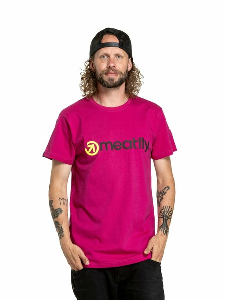 Meatfly Meatfly pánské tričko Joe Magenta