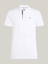 Tommy Jeans Pánská bílá polokošile Tommy Jeans Pure Organic Slim Fit Polo YBR White