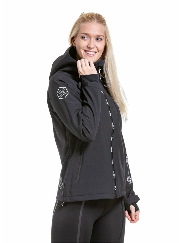 Meatfly Meatfly dámská softshell bunda Zaja Logo Black | Černá | Velikost