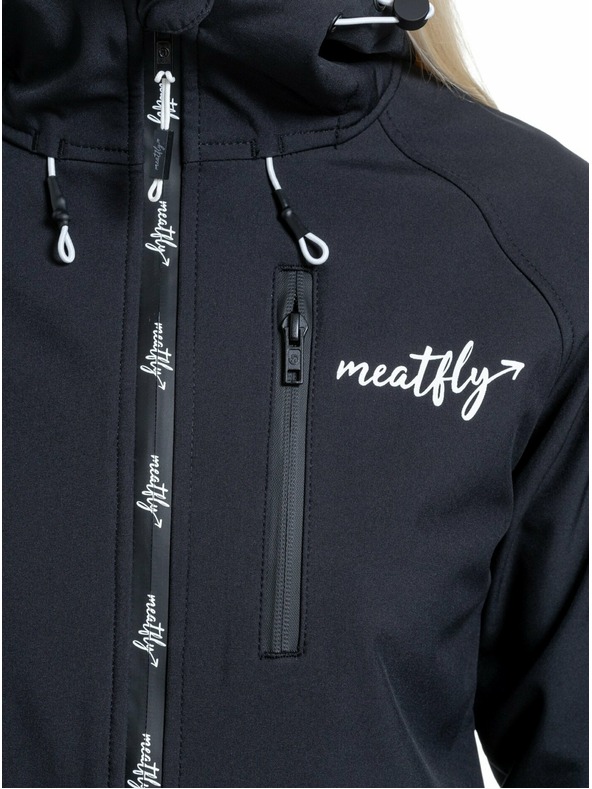 Meatfly Meatfly dámská softshell bunda Zaja Logo Black | Černá | Velikost