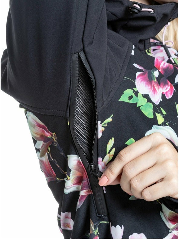 Meatfly Meatfly dámská softshell bunda Zaja Magnolia | Černá | Velikost
