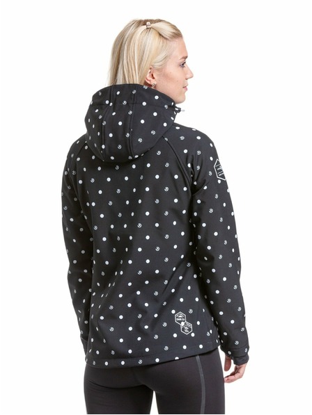 Meatfly Meatfly dámská softshell bunda Zaja Dots Black | Černá | Velikost