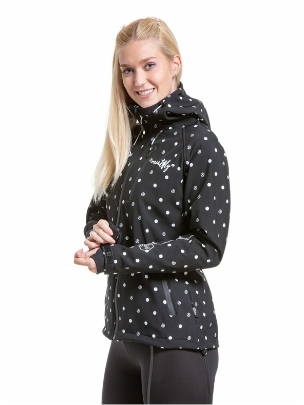 Meatfly Meatfly dámská softshell bunda Zaja Dots Black | Černá | Velikost