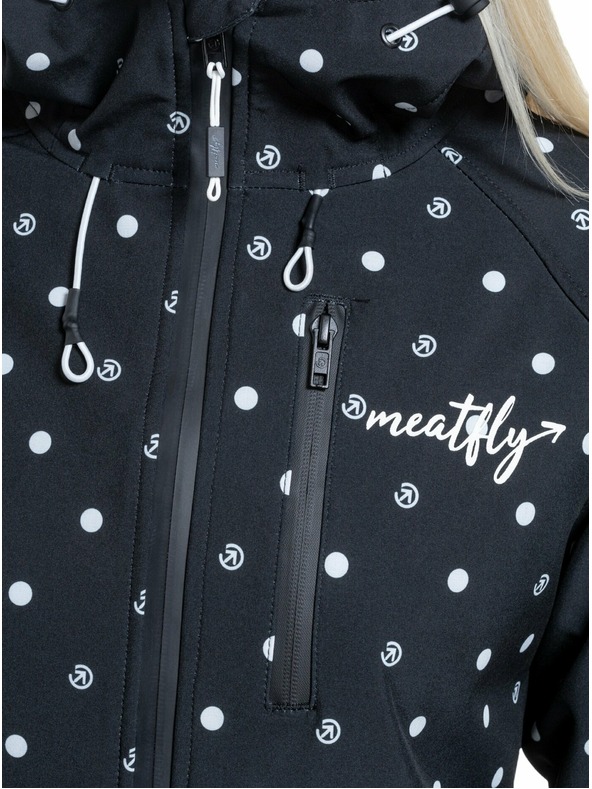 Meatfly Meatfly dámská softshell bunda Zaja Dots Black | Černá | Velikost