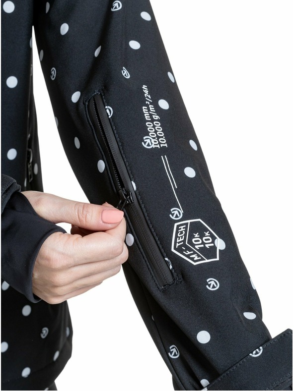 Meatfly Meatfly dámská softshell bunda Zaja Dots Black | Černá | Velikost