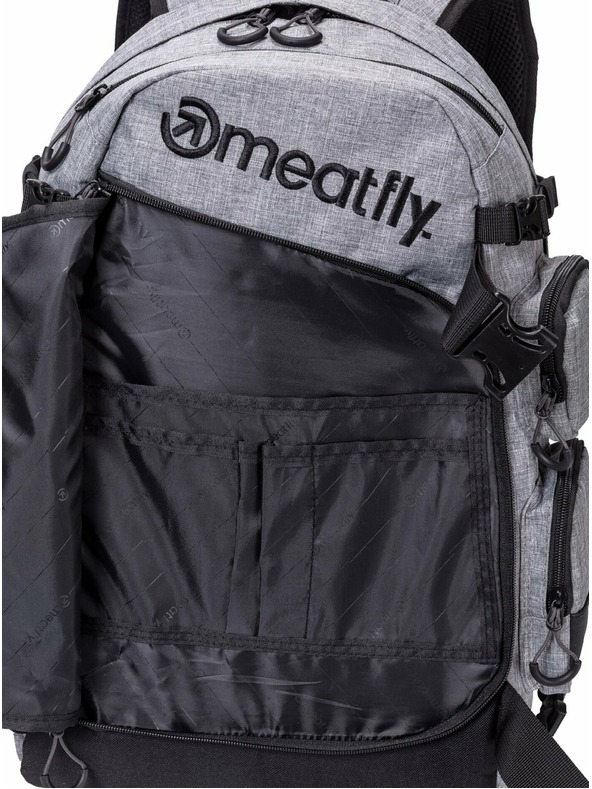 Meatfly Meatfly batoh Wanderer - Heather Grey | Šedá | Objem 28 L