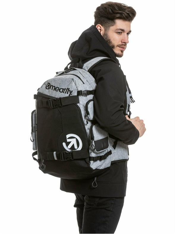 Meatfly Meatfly batoh Wanderer - Heather Grey | Šedá | Objem 28 L