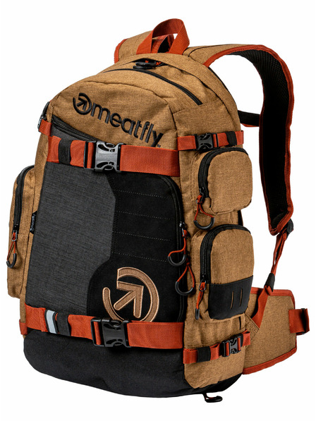Meatfly Meatfly batoh Wanderer Latte Heather/Charcoal Heather 28 L | Hnědá | Objem 28 L