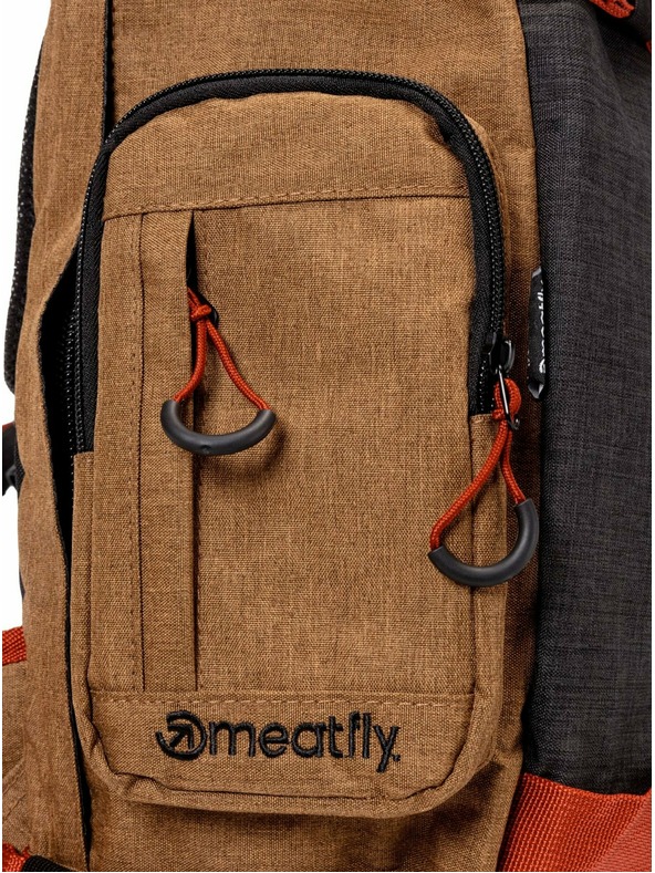 Meatfly Meatfly batoh Wanderer Latte Heather/Charcoal Heather 28 L | Hnědá | Objem 28 L
