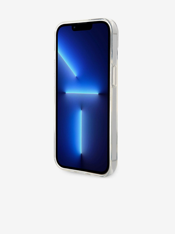 Karl Lagerfeld Karl Lagerfeld Choupette Logo Zadní Kryt pro iPhone 14 Plus Transparent
