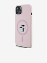 Karl Lagerfeld Zadní kryt pro iPhone 14 Karl Lagerfeld Liquid Silicone Karl and Choupette Magsafe