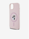 Karl Lagerfeld Zadní kryt pro iPhone 14 Karl Lagerfeld Liquid Silicone Karl and Choupette Magsafe