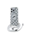 Karl Lagerfeld Karl Lagerfeld IML Monogram Crossbody K&CH Heads MagSafe Zadní Kryt pro iPhone 15 Pro Max Transparent