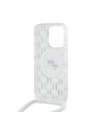 Karl Lagerfeld Karl Lagerfeld IML Monogram Crossbody K&CH Heads MagSafe Zadní Kryt pro iPhone 15 Pro Max Transparent