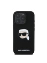 Karl Lagerfeld Karl Lagerfeld Liquid Silicone Karl Head MagSafe Zadní Kryt pro iPhone 16 Pro Black