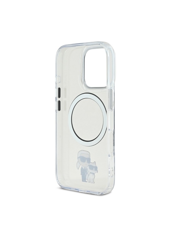 Karl Lagerfeld Karl Lagerfeld IML Karl and Choupette MagSafe Zadní Kryt pro iPhone 16 Pro Max Transparent