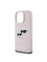 Karl Lagerfeld Karl Lagerfeld Liquid Silicone Double Heads MagSafe Zadní Kryt pro iPhone 16 Pro Max Pink