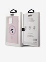 Karl Lagerfeld Zadní kryt pro iPhone 14 Pro Karl Lagerfeld Liquid Silicone Karl and Choupette Magsafe