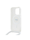 Karl Lagerfeld Karl Lagerfeld IML Crossbody Karl Head MagSafe Zadní Kryt pro iPhone 15 Pro Max Transparent