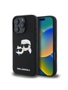 Karl Lagerfeld Karl Lagerfeld Liquid Silicone Double Heads MagSafe Zadní Kryt pro iPhone 16 Pro Max Black
