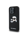 Karl Lagerfeld Karl Lagerfeld Liquid Silicone Double Heads MagSafe Zadní Kryt pro iPhone 16 Pro Max Black
