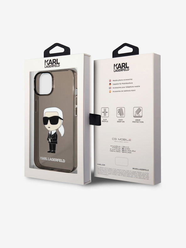 Karl Lagerfeld Karl Lagerfeld IML Ikonik NFT Zadní Kryt pro iPhone 14 Plus Black