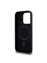 Karl Lagerfeld Karl Lagerfeld Liquid Silicone Karl and Choupette Magsafe Zadní Kryt pro iPhone 15 Pro Black