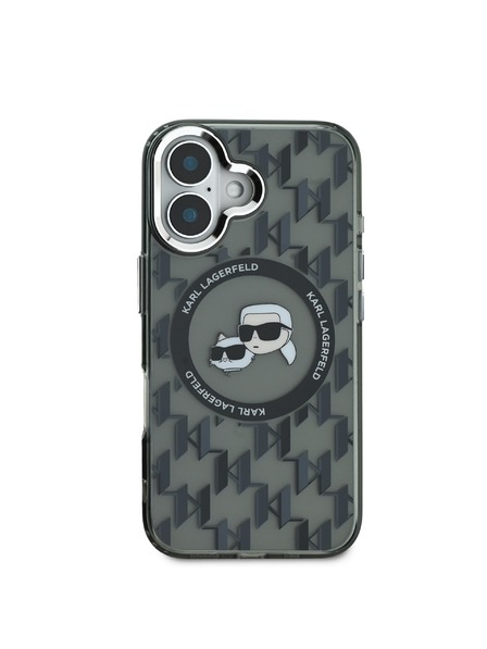 Karl Lagerfeld Karl Lagerfeld IML Monogram K&CH Heads MagSafe Zadní Kryt pro iPhone 16 Black