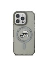 Karl Lagerfeld Karl Lagerfeld IML K&CH Heads Metal Frame MagSafe Zadní Kryt pro iPhone 16 Pro Max Black
