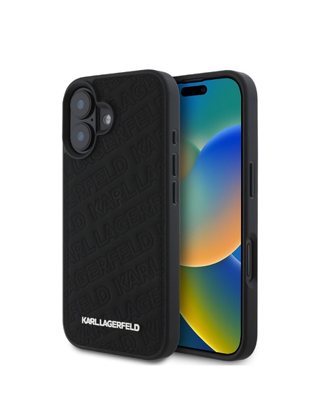 Karl Lagerfeld Karl Lagerfeld PU Quilted Pattern Zadní Kryt pro iPhone 16 Black