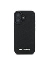 Karl Lagerfeld Karl Lagerfeld PU Quilted Pattern Zadní Kryt pro iPhone 16 Black