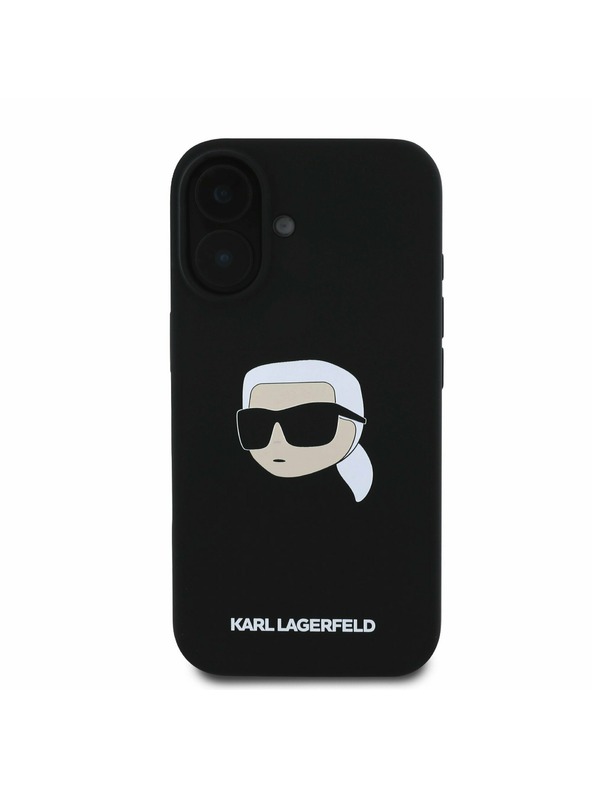 Karl Lagerfeld Karl Lagerfeld Liquid Silicone Karl Head MagSafe Zadní Kryt pro iPhone 16 Black
