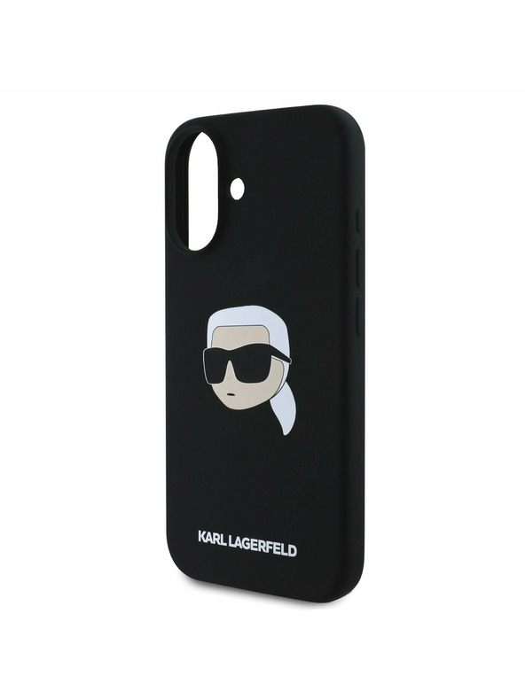 Karl Lagerfeld Karl Lagerfeld Liquid Silicone Karl Head MagSafe Zadní Kryt pro iPhone 16 Black