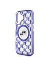 Karl Lagerfeld Karl Lagerfeld IML Monogram K&CH Heads MagSafe Zadní Kryt pro iPhone 16 Purple