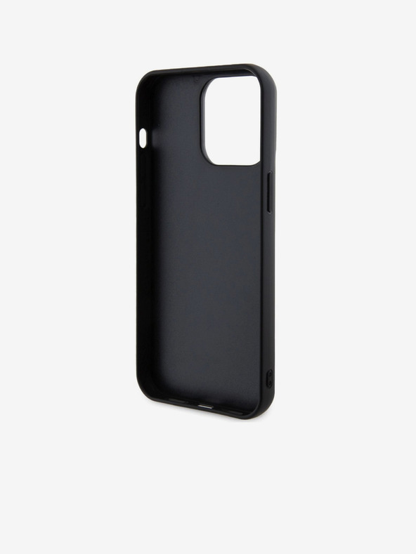 Karl Lagerfeld 3D Rubber Karl and Choupette Zadní Kryt pro iPhone 15 Pro Max Black Karl Lagerfeld