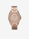 Fossil Růžovozlaté dámské hodinky Fossil Riley