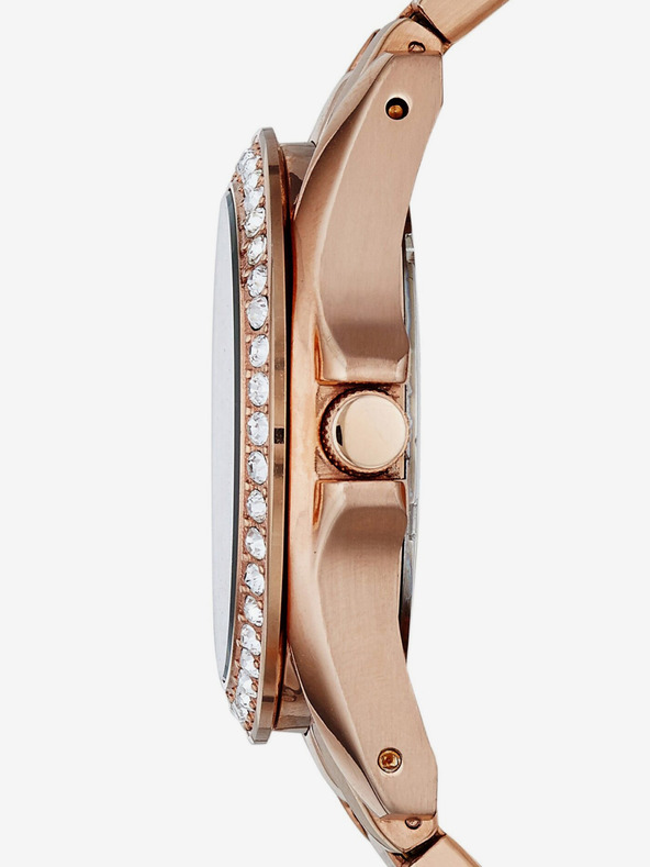 Fossil Růžovozlaté dámské hodinky Fossil Riley