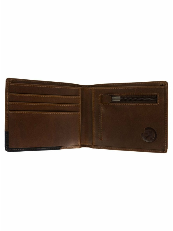 Meatfly Meatfly kožená peněženka Zac Premium Brown | Hnědá | Velikost